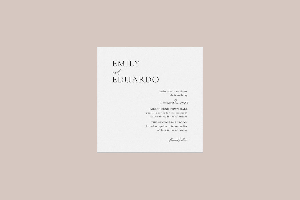 Eleanor Invitation & Envelope